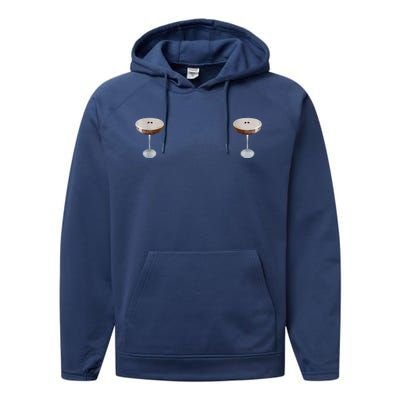 Espresso Martini Graphic Performance Fleece Hoodie