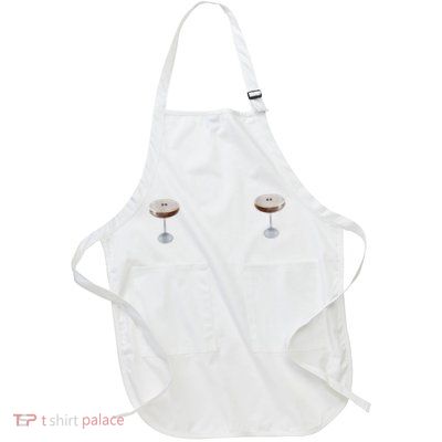 Espresso Martini Graphic Full-Length Apron With Pockets