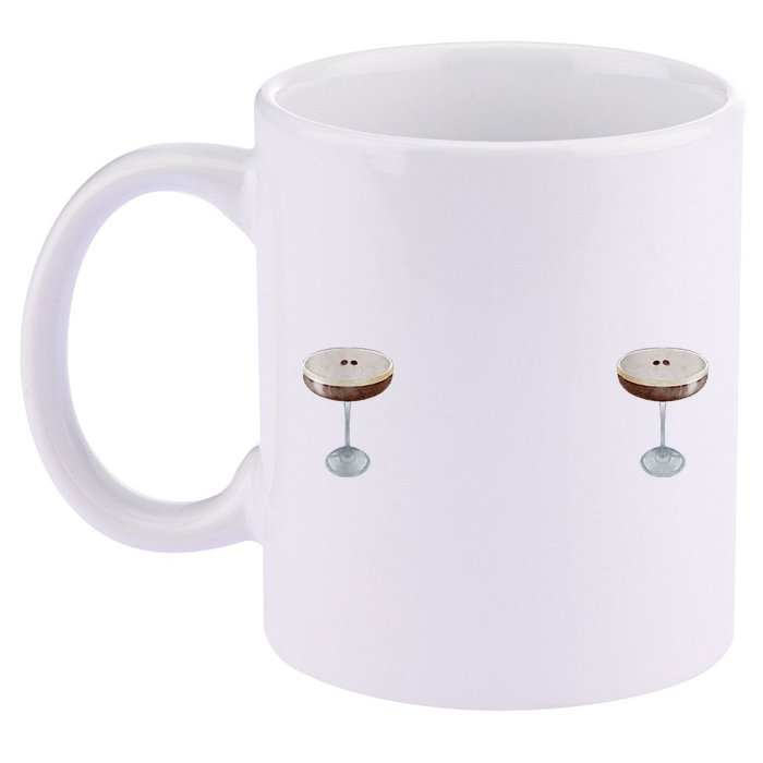 Espresso Martini Graphic 11oz C Handle Ceramic Mug