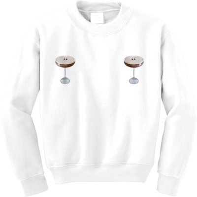 Espresso Martini Graphic Kids Sweatshirt