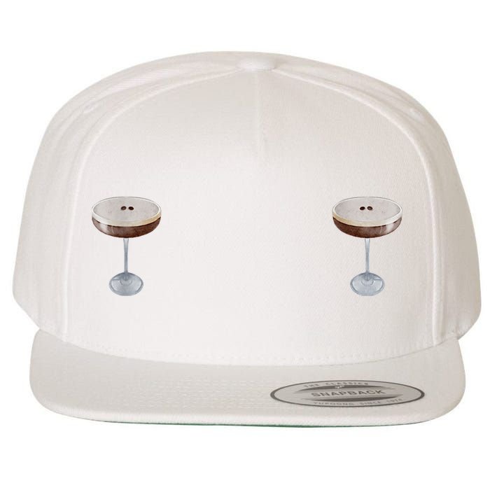 Espresso Martini Graphic Wool Snapback Cap