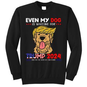 Even My Golden-Retriever Dog Is Waiting For Trump 2024 Tee Sweatshirt