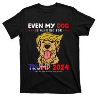 Even My Golden-Retriever Dog Is Waiting For Trump 2024 Tee T-Shirt