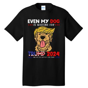 Even My Golden-Retriever Dog Is Waiting For Trump 2024 Tee Tall T-Shirt