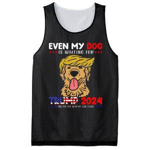 Even My Golden-Retriever Dog Is Waiting For Trump 2024 Tee Mesh Reversible Basketball Jersey Tank