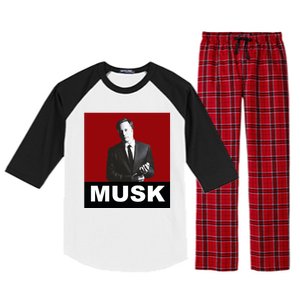 Elon Musk Gift Raglan Sleeve Pajama Set