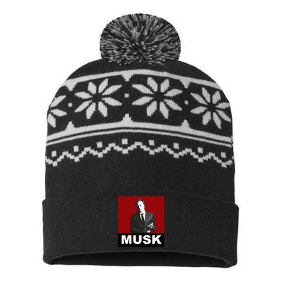 Elon Musk Gift USA-Made Snowflake Beanie