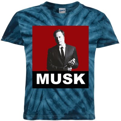 Elon Musk Gift Kids Tie-Dye T-Shirt