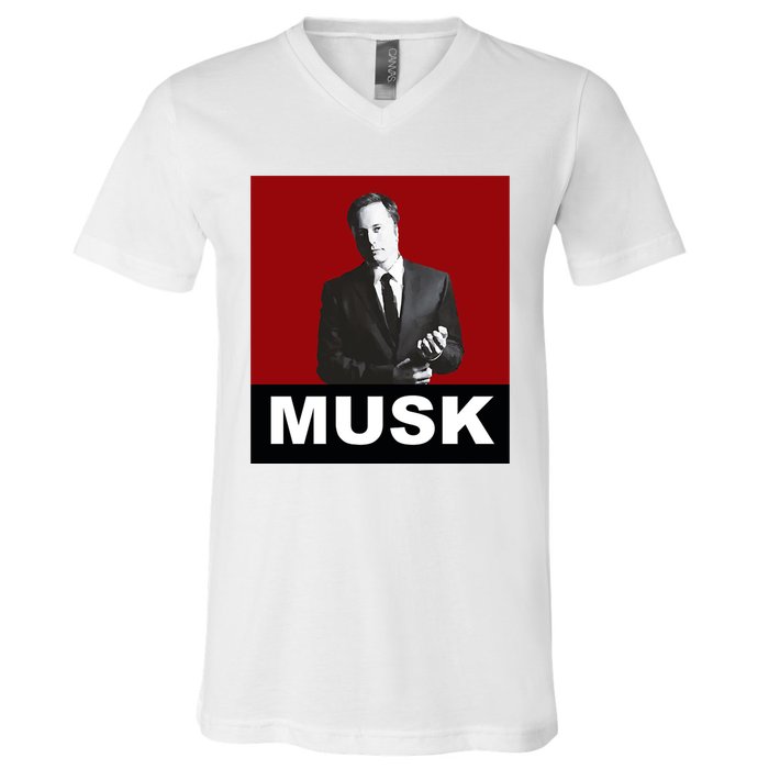 Elon Musk Gift V-Neck T-Shirt