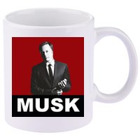 Elon Musk Gift 11oz C Handle Ceramic Mug