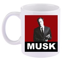 Elon Musk Gift 11oz C Handle Ceramic Mug