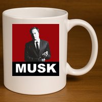 Elon Musk Gift 11oz C Handle Ceramic Mug