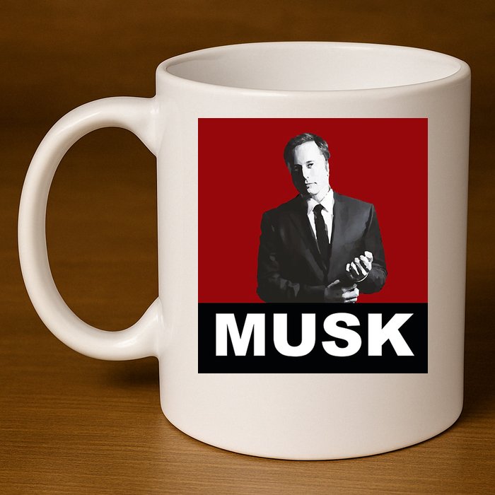Elon Musk Gift 11oz C Handle Ceramic Mug