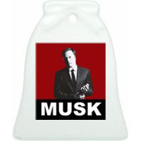 Elon Musk Gift Ceramic Bell Ornament