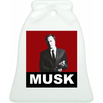 Elon Musk Gift Ceramic Bell Ornament