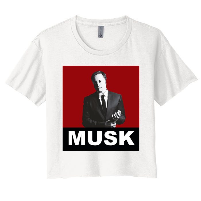 Elon Musk Gift Women's Crop Top Tee