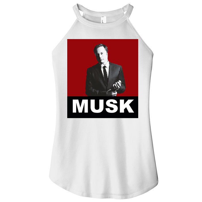 Elon Musk Gift Women's Perfect Tri Rocker Tank