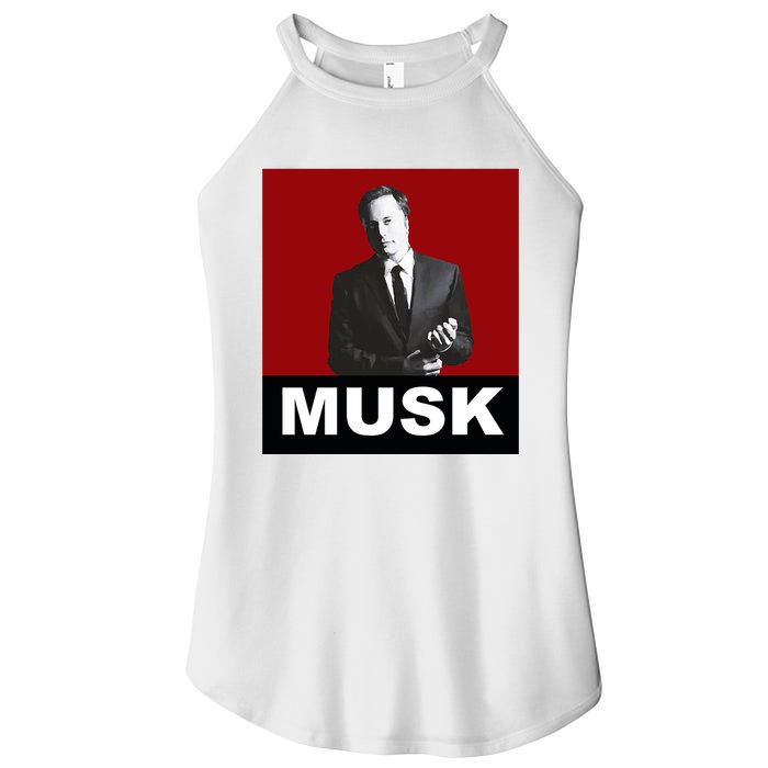 Elon Musk Gift Women's Perfect Tri Rocker Tank