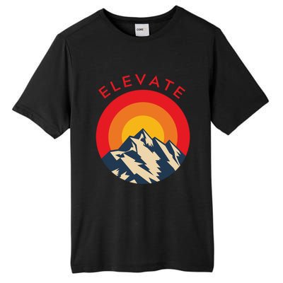 Elevate Mountains Gift Tall Fusion ChromaSoft Performance T-Shirt