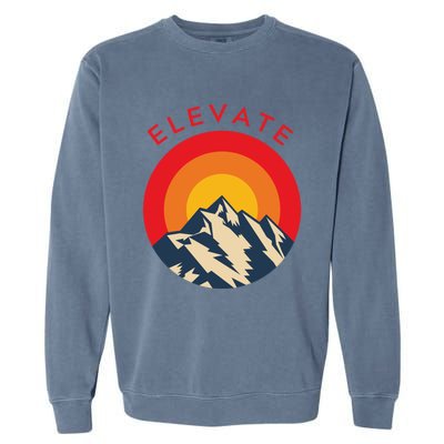 Elevate Mountains Gift Garment-Dyed Sweatshirt