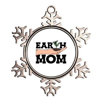 Earth Mom Gardening Plant Earth Day Planting Mother Gift Metallic Star Ornament