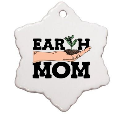 Earth Mom Gardening Plant Earth Day Planting Mother Gift Ceramic Star Ornament