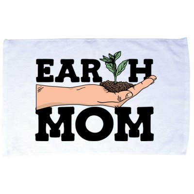 Earth Mom Gardening Plant Earth Day Planting Mother Gift Microfiber Hand Towel