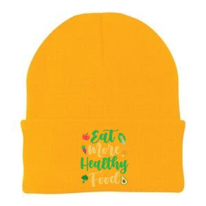 Eat More Healthy Food For Vegan Vegetable Vegetarian Gift Knit Cap Winter Beanie