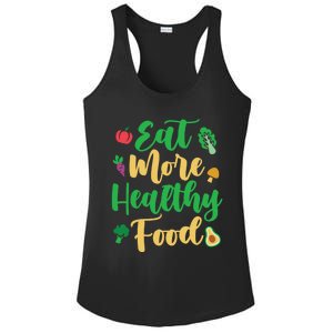 Eat More Healthy Food For Vegan Vegetable Vegetarian Gift Ladies PosiCharge Competitor Racerback Tank