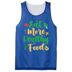 Eat More Healthy Food For Vegan Vegetable Vegetarian Gift Mesh Reversible Basketball Jersey Tank