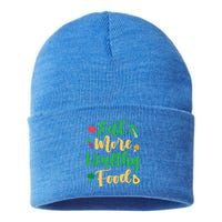 Eat More Healthy Food For Vegan Vegetable Vegetarian Gift Sustainable Knit Beanie