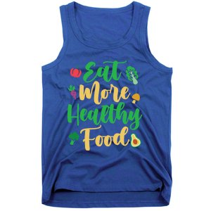 Eat More Healthy Food For Vegan Vegetable Vegetarian Gift Tank Top