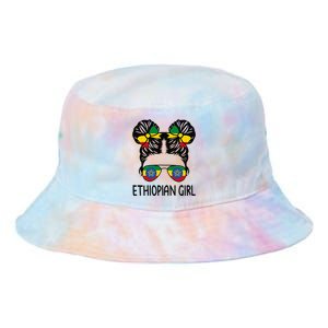 Ethiopian Messy Hair Ethiopia Pride Patriotic Tie Dye Newport Bucket Hat