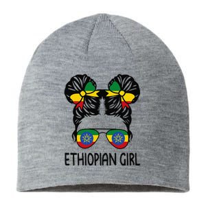 Ethiopian Messy Hair Ethiopia Pride Patriotic Sustainable Beanie