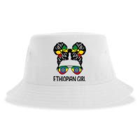 Ethiopian Messy Hair Ethiopia Pride Patriotic Sustainable Bucket Hat