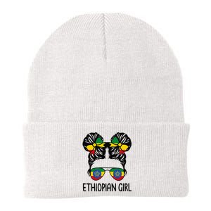 Ethiopian Messy Hair Ethiopia Pride Patriotic Knit Cap Winter Beanie