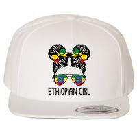 Ethiopian Messy Hair Ethiopia Pride Patriotic Wool Snapback Cap