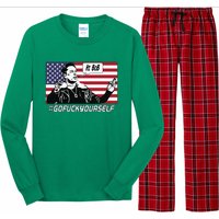 Elon Musk Hi Bob Gofuckyourself Usa Flag Long Sleeve Pajama Set