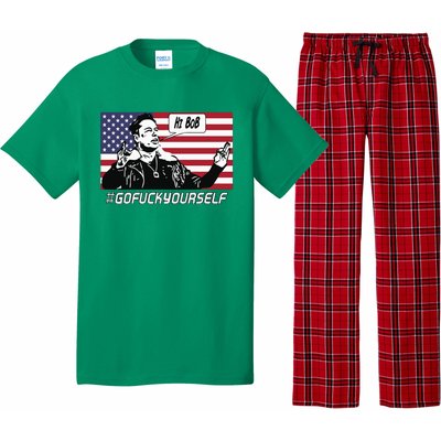 Elon Musk Hi Bob Gofuckyourself Usa Flag Pajama Set