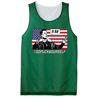 Elon Musk Hi Bob Gofuckyourself Usa Flag Mesh Reversible Basketball Jersey Tank