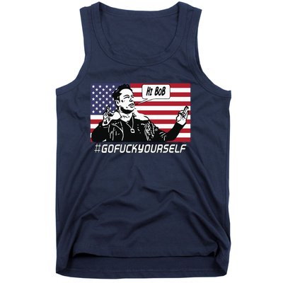 Elon Musk Hi Bob Gofuckyourself Usa Flag Tank Top