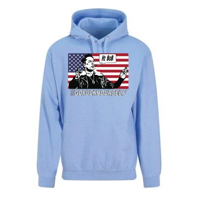 Elon Musk Hi Bob Gofuckyourself Usa Flag Unisex Surf Hoodie