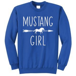 Equestrian Mustang Horse Lover Riding Racing Tall Sweatshirt