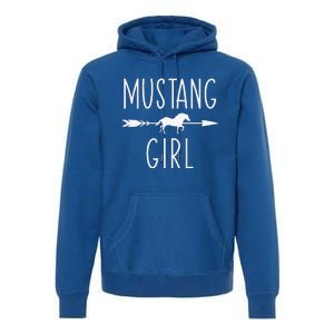 Equestrian Mustang Horses Lover Riding Racing Premium Hoodie