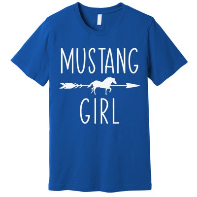 Equestrian Mustang Horses Lover Riding Racing Premium T-Shirt