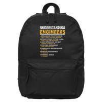 Engineering Mechanical - Humorous Mechanical Engineering 16 in Basic Backpack