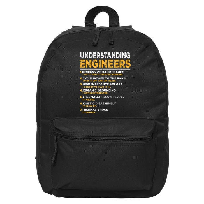 Engineering Mechanical - Humorous Mechanical Engineering 16 in Basic Backpack