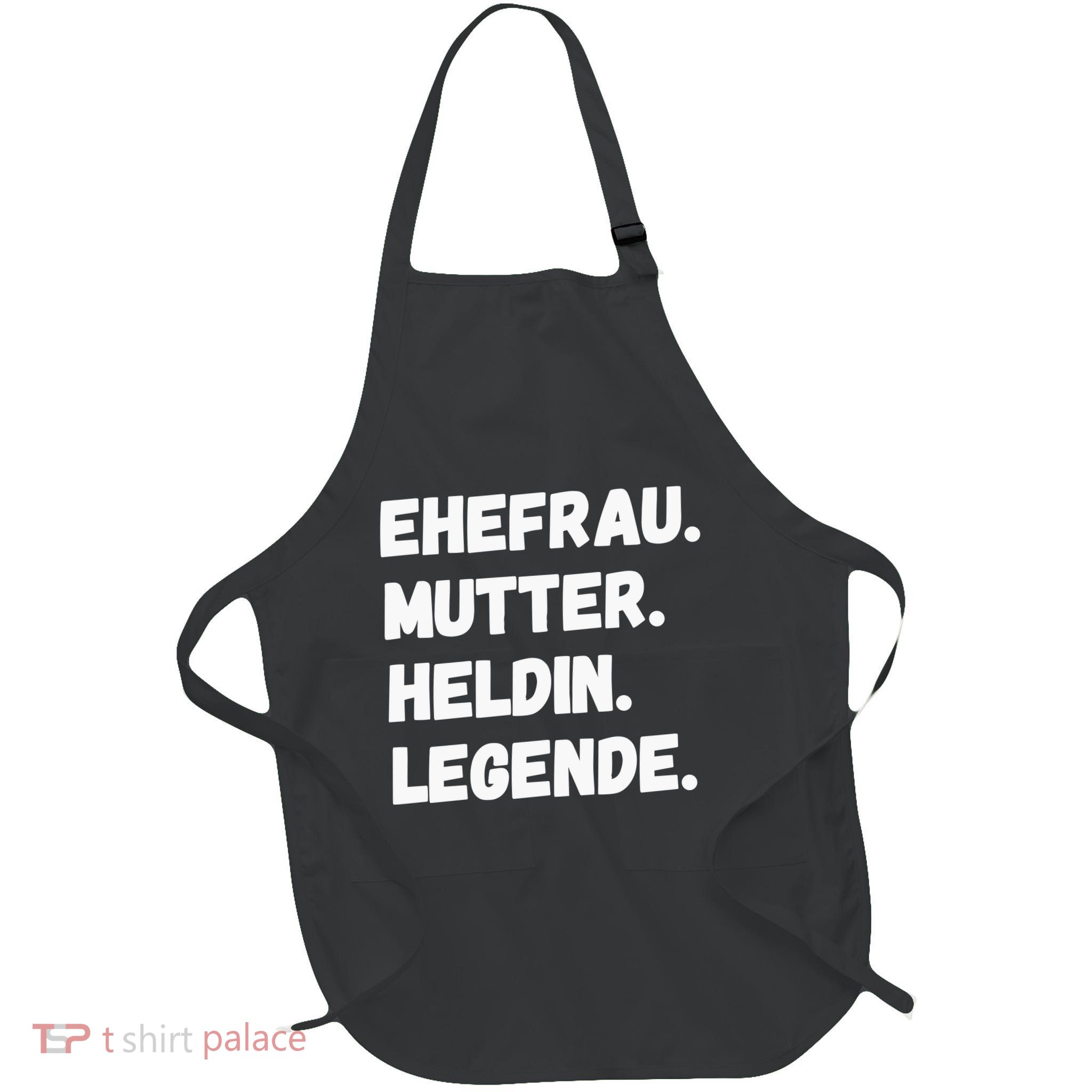 Ehefrau Mutter Heldin Legende Full-Length Apron With Pockets