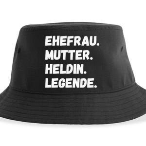 Ehefrau Mutter Heldin Legende Sustainable Bucket Hat