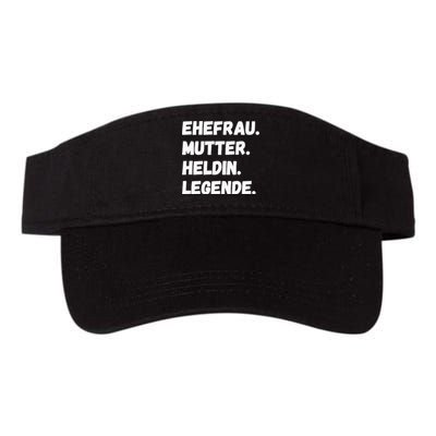 Ehefrau Mutter Heldin Legende Valucap Bio-Washed Visor